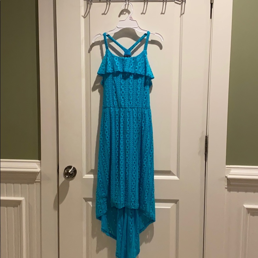 turquoise dress